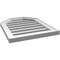 Ekena Millwork Octagonal Top Surface Mount PVC Gable Vent w/ 2"W x 1-1/2"P Brickmould Frame, 18"W x 22"H GVPOT18X2202SF - alternate 2